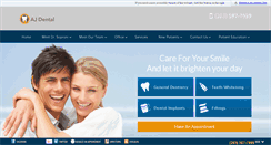 Desktop Screenshot of ajdentalgroup.com