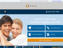 Tablet Screenshot of ajdentalgroup.com